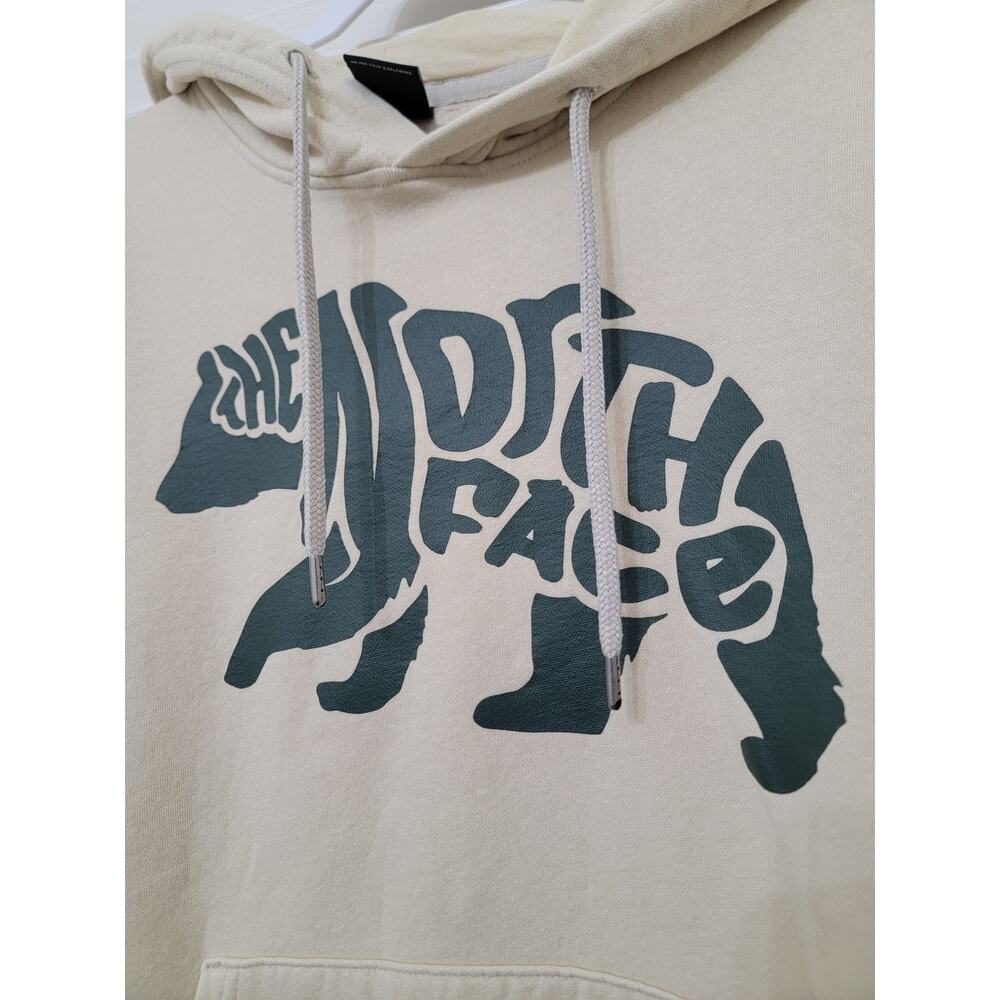 The North Face Men Size M Cream TNF Bear Pullover - Picture 2 of 7